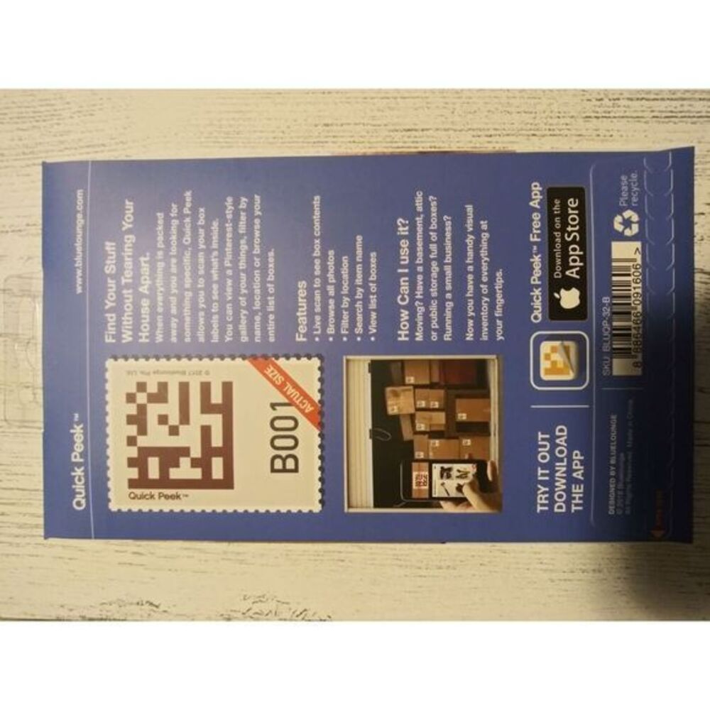 Blue Lounge Smart Storage Labels - Picture 2 of 2